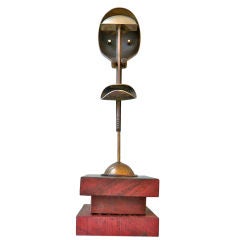 African Mask Sculpture by Peter Macchiarini