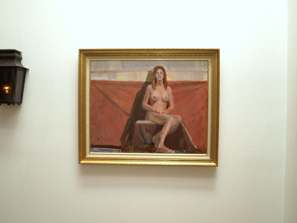 Signed Spencer in the lower right, dated ’94, an oil on canvas and an elegant nude female portrait.