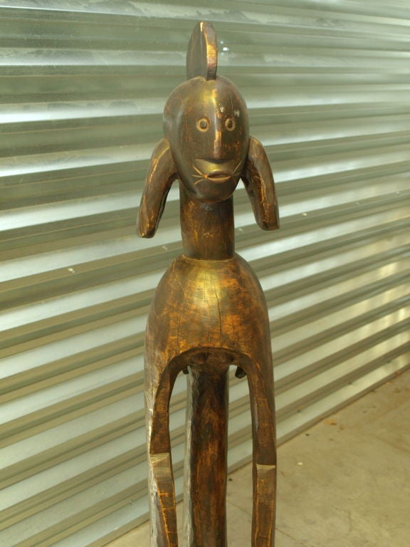 Late 20th Century Important Carved Mumuye African Statue