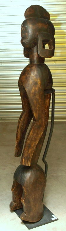 Folk Art Important Carved Mumuye African Statue
