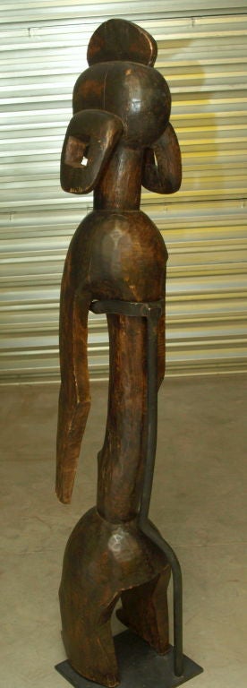 Wood Important Carved Mumuye African Statue