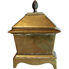 18th Century English Brass Box with Lid