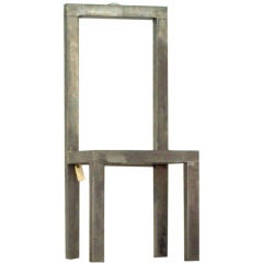 Sculpture of a Metal Chair by Artist: Scott Donadio