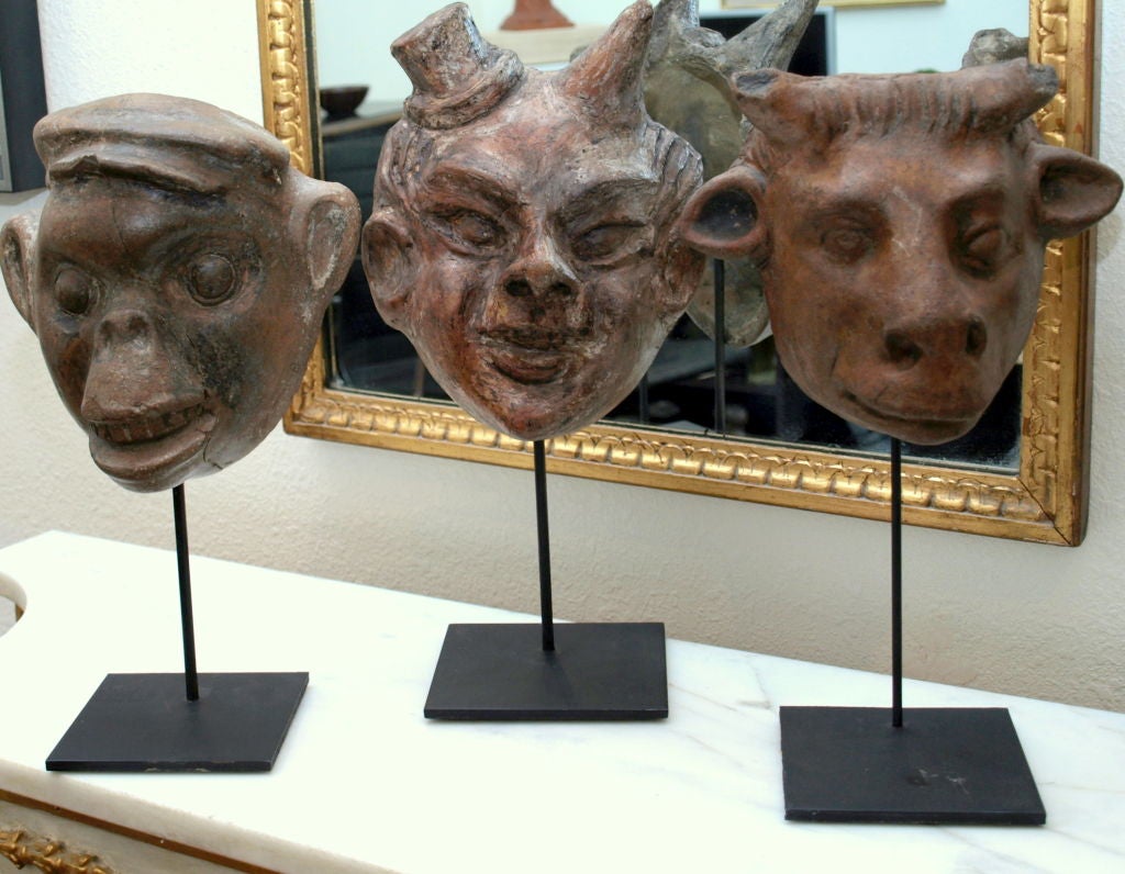 Three Mexican Mask Molds tell a Story 2