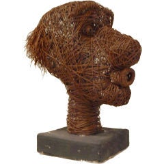 Original Abstract Wire Bust Sculpture