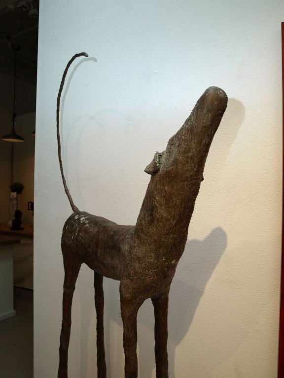 “Larger than Life” Outdoor Bronze Sculpture of a Dog 1