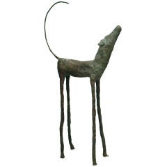“Larger than Life” Outdoor Bronze Sculpture of a Dog