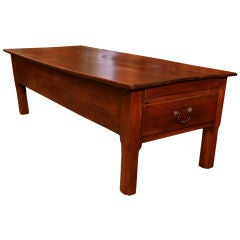 French Antique Cherry Wood Coffee Table