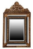 French Antique Napoleon III Period Mirror