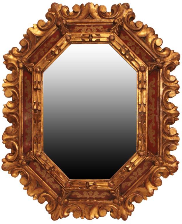 Spanish Gold Leafed Mirror at 1stdibs