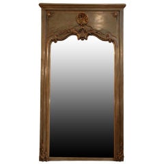 French Antique Hand Painted Boiserie Mirror