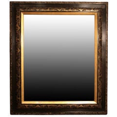 French Antique Napoleon III Period Mirror