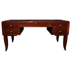 French Art Deco Period Rosewood Desk