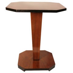 French Art Deco Period Walnut Side Table