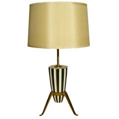 ITALIAN MID CENTURY LAMP style of Richard-Ginori