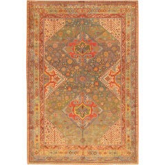 Antique Oriental Bezalel Rug / Carpet from Israel