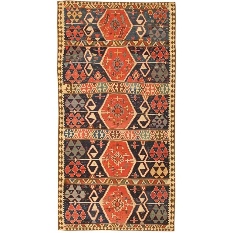 Antique Turkish Kilim Rug Or Carpet For At 1stdibs Antique Turkish Kilim Rug Or Carpet For
