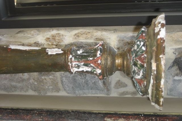 Paint Large Late 18th Century Italian Candlestick For Sale
