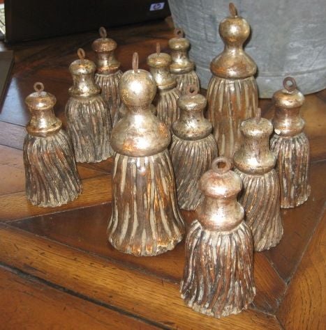 Wood Gilted Tassels