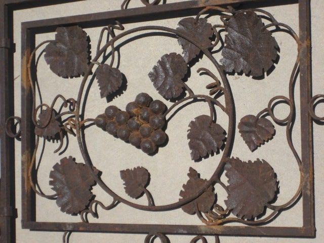 Lantern Panel with Grapevine Detail For Sale 2