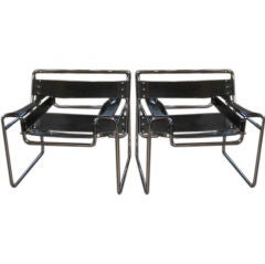 Pair of Marcel Breuer "Wassily" Chair