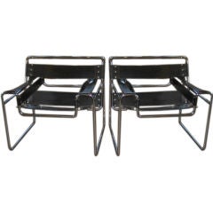 Pair of Marcel Breuer "Wassily" Chair