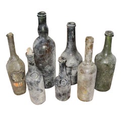 Vintage 18th Century Wine Bottles