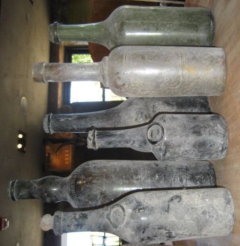 vintage wine bottles