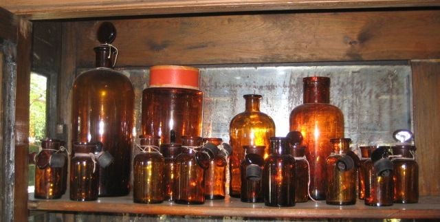 Barattoli da farmacia vintage, 19° secolo circa in vendita 1