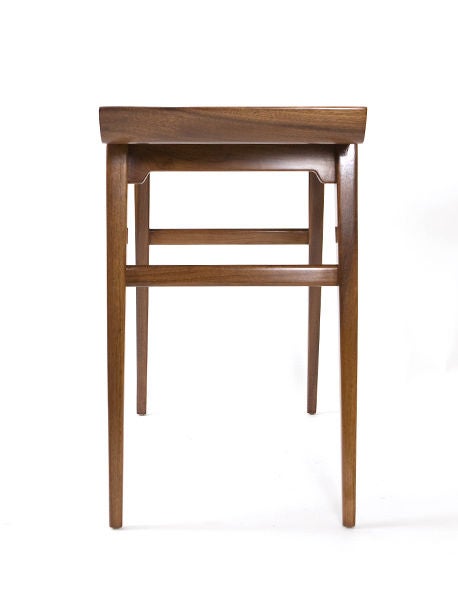 Walnut Pair of Consoles attributed to Jens Risom