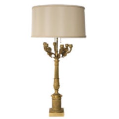 Gilt Bronze Candelabrum Lamp 6