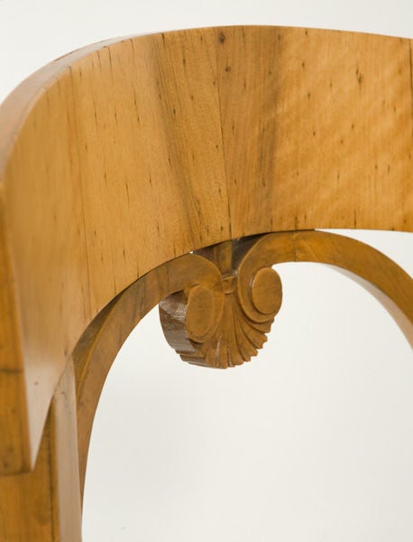 Wood Suite of Biedermeier Chairs For Sale
