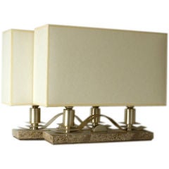 Pair of Art Deco Style Lamps