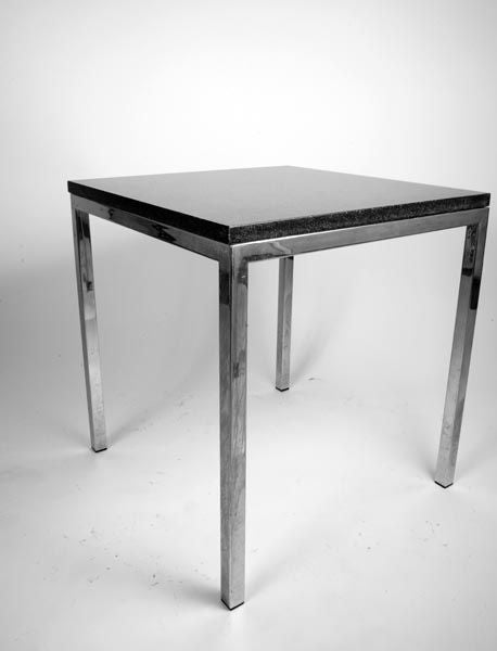 20th Century Pair of Contemporary Chrome Tables For Sale