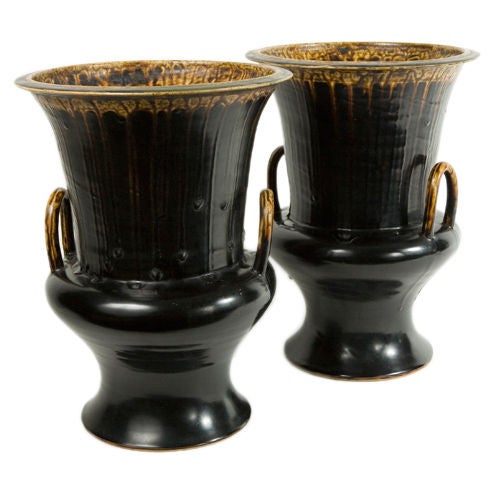 Pair of Thai Urns