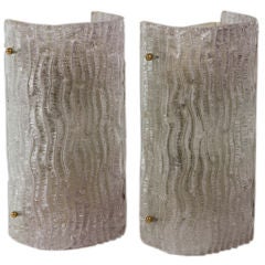 Pair of Italian Glass Sconces 11