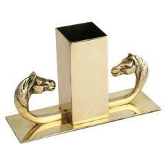 Hermes Vintage Brass Pen Holder