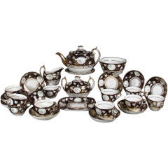 A Fine Minton  Porcelain 30-piece Tea Service