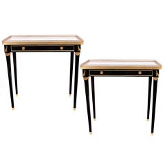 Pair of Second Empire Drawer Tables