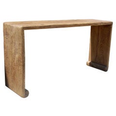 Rustic elmwood alter table.