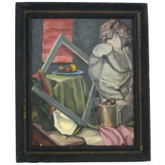 Still Life with Carved Male Torso