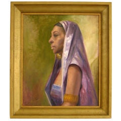 Exotic Mid Century Portrait of a Woman