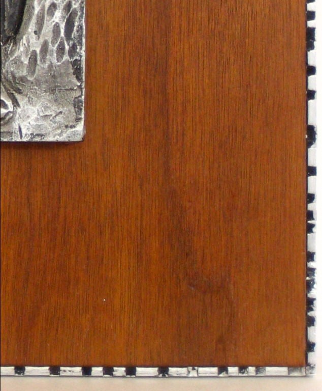 American Ariel Bruce Neilson Metal Relief of Lumberjack
