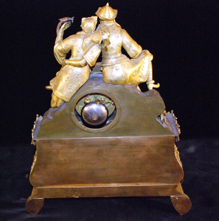 18th Century and Earlier Antique French Chinoiserie Design Clock