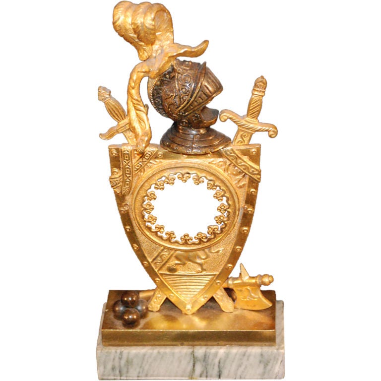 Antique French Bronze "Porte-Montre" Or Watch Holder