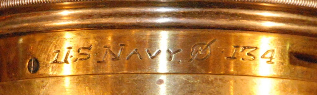 Brass Antique American Waltham Ship Chronometer