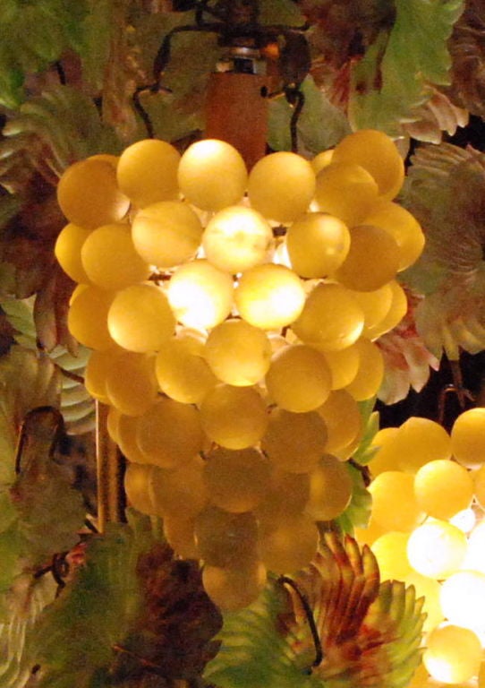 Lustre italien ancien à raisins