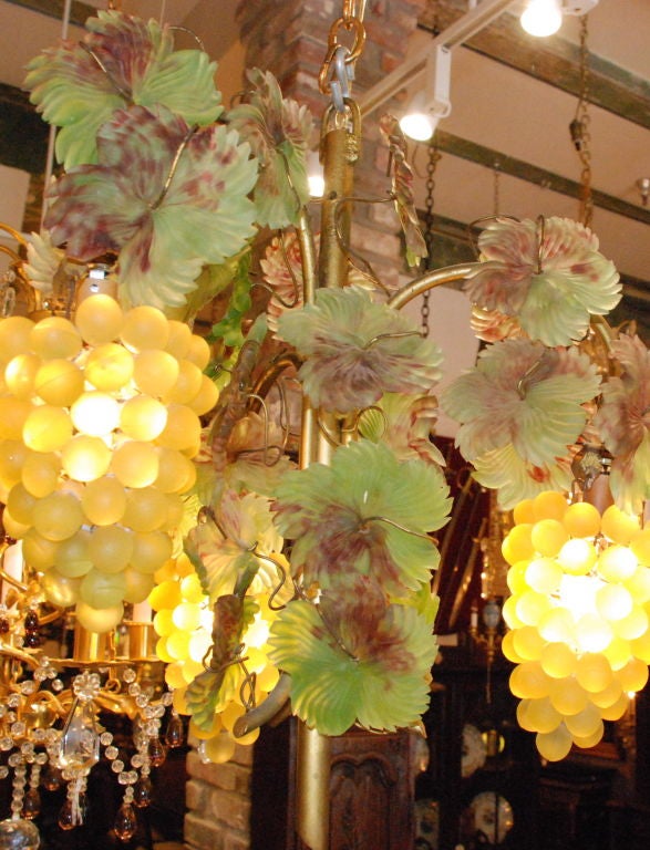 Antique Italian Grape Chandelier at 1stDibs