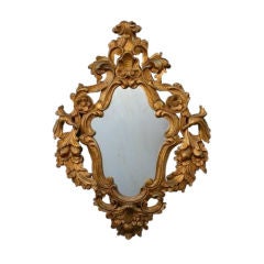 Ornate Italian Gold Gilt Mirror