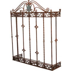 Large Iron Window Grill